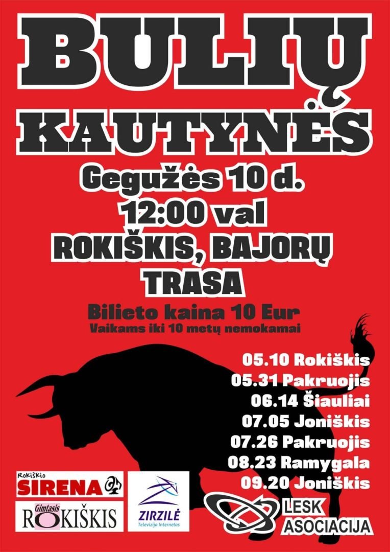 Bulių kautynės 2026 · Joniškio etapas — plakatas