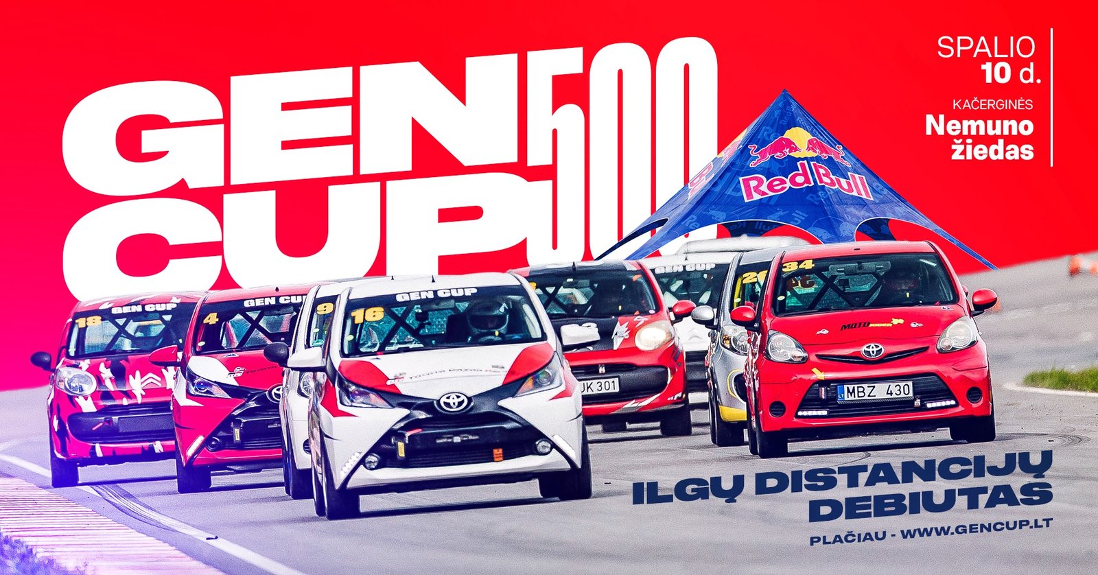 GEN CUP 500 · Red Helmet — plakatas