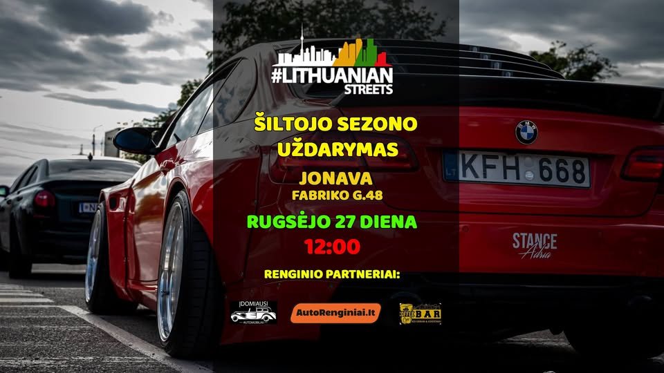 Lithuanian Streets Šiltojo Sezono Uždarymas — plakatas